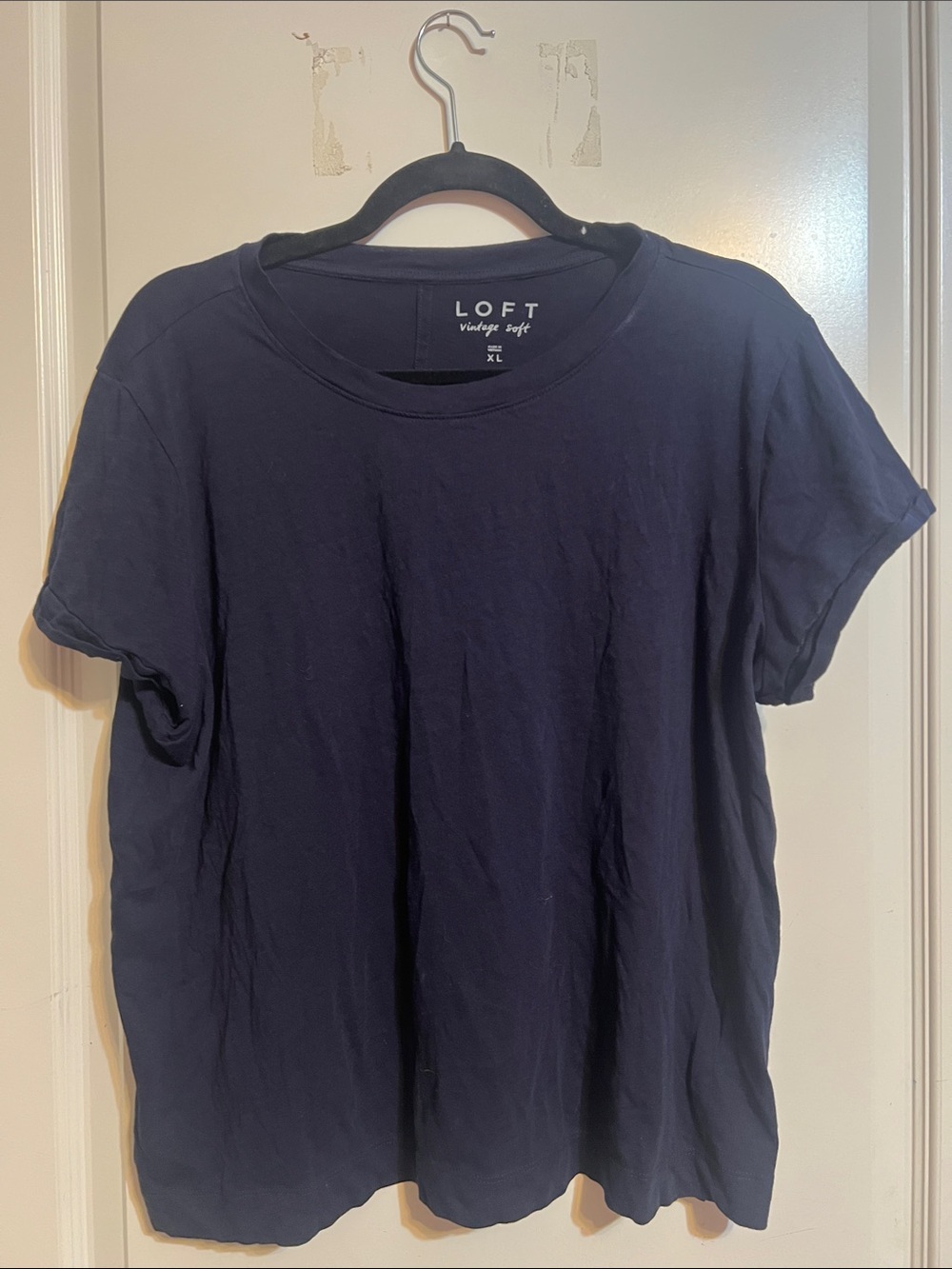 LOFT Navy Short Sleeve Vintage Soft Tee